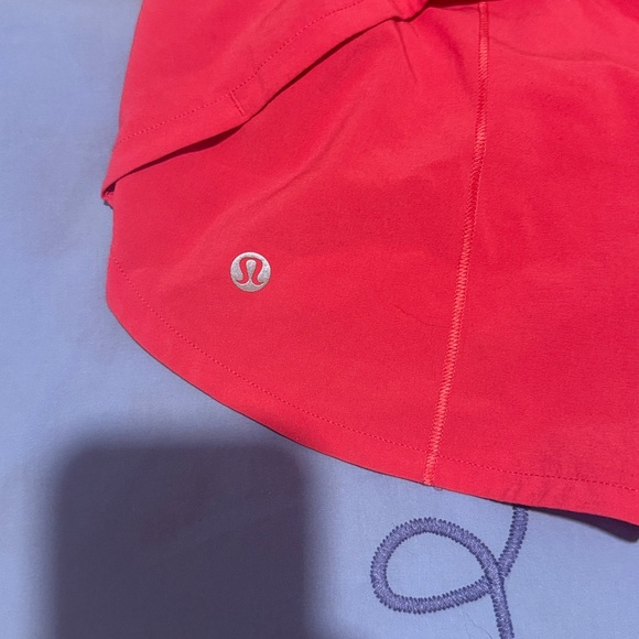 lululemon athletica speed up Coral Pink Athletic Shorts - Picture 2 of 3